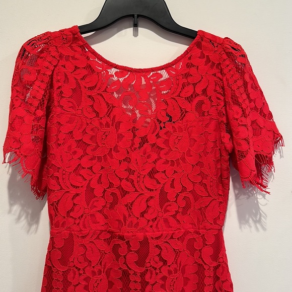 Red Lace Dress, size small - Picture 3 of 6